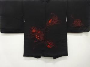 小槌に宝袋模様　刺繍　絵羽織